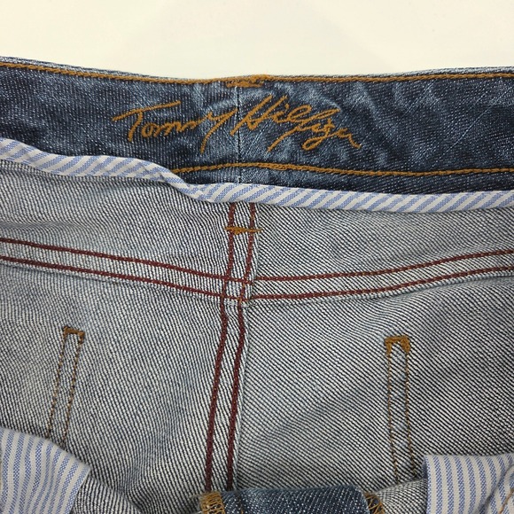 Tommy Hilfiger Bootcut Jeans Womens 10/12 Blue Denim Stretch Minimalist Indie - Picture 2 of 9